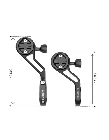 ▷ TTA PARA GPS Soporte de vástago y luz delantera OLIGHT | Soul Natura - Imagen 2