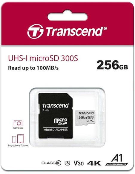 ▷ TARJETA MICRO-SD PROFESIONAL 256GB TRANSCEND | Soul Natura - Imagen 1