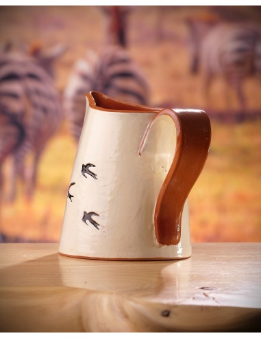 JARRA DE AGUA de Cerámica GOLONDRINAS ARTESANAL 200% - Imagen 2