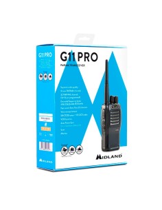 ▷ G11 PRO 32 CANALES PMR446 Walkie talkie MIDLAND | Soul Natura - Imagen 2