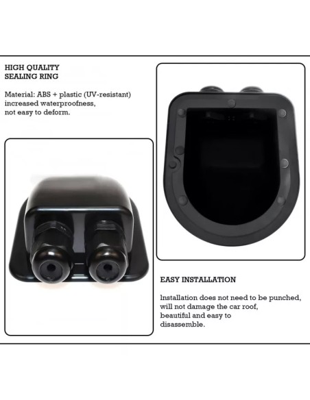 ▷ Pasacables para Techo ABS Doble Entrada | Soul Natura - Imagen 2