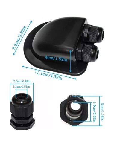 ▷ Pasacables para Techo ABS Doble Entrada | Soul Natura - Imagen 5