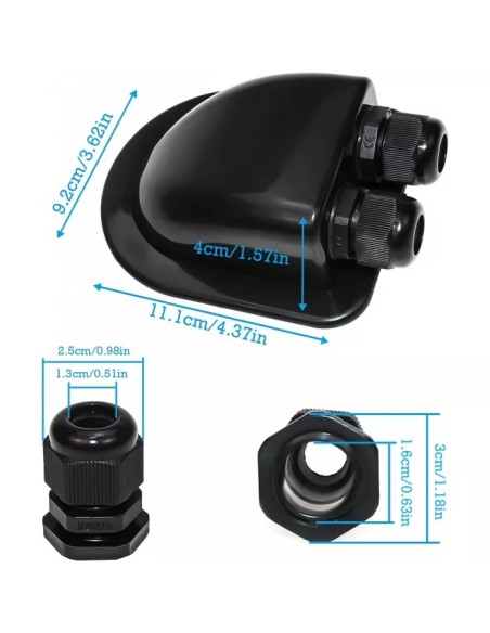 ▷ Pasacables para Techo ABS Doble Entrada | Soul Natura - Imagen 5