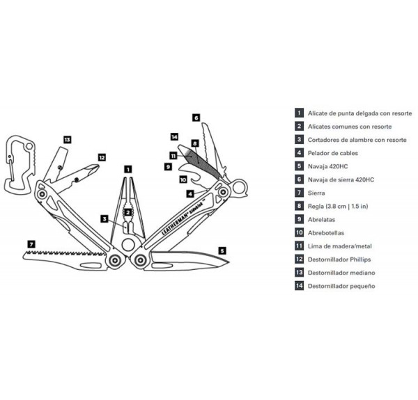 LEATHERMAN SIDEKICK HERRAMIENTA MULTIUSOS - Imagen 2