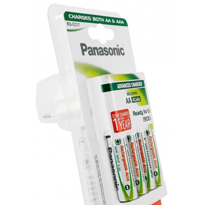 CARGADOR-PILAS-RECARGABLES-PANASONIC - Imagen 1