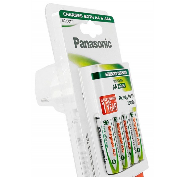 CARGADOR-PILAS-RECARGABLES-PANASONIC - Imagen 1