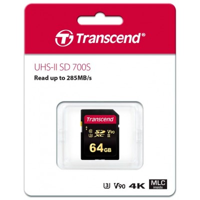 TARJETA SD PROFESIONAL 64GB TRANSCEND - Imagen 1