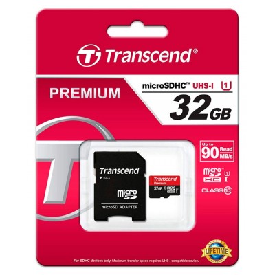 TARJETA MICROSD 32GB CLASE 10 PREMIUM TRANSCEND - Imagen 2