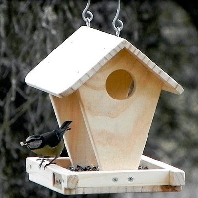 COMEDERO DE MADERA MODELO CABAÑA - Imagen 2