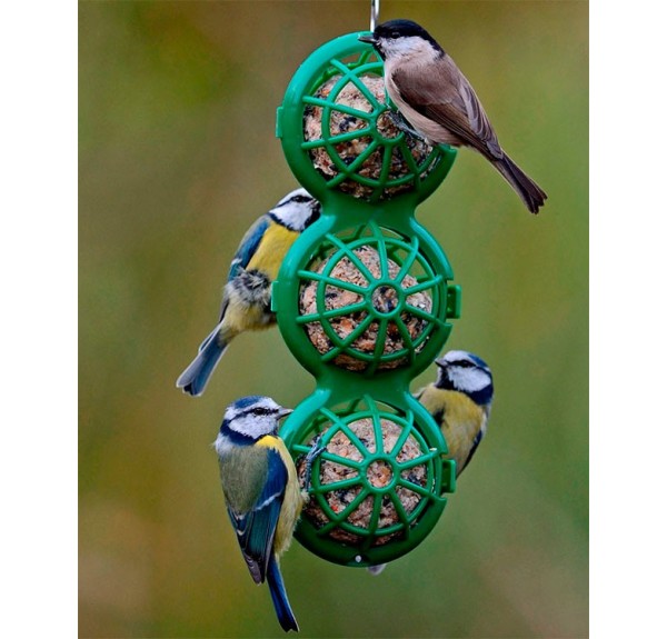 CESTA TRIPLE PARA BOLAS DE SEBO - Imagen 1