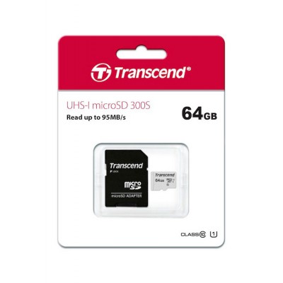 TARJETA MICROSD PROFESIONAL 64GB TRANSCEND - Imagen 1