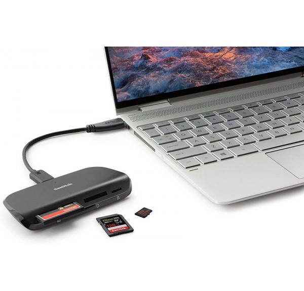 ▷ LECTOR USB-C DE TARJETAS IMAGE MATE PRO SD-CF-microSD SANDISK | Soul Natura - Imagen 2