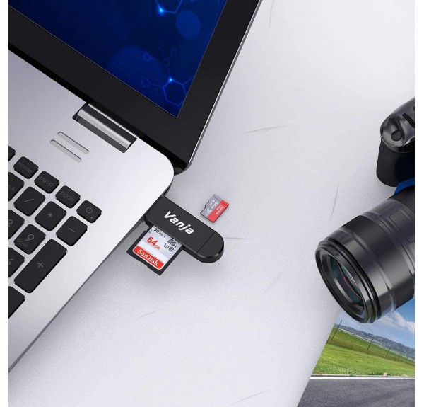 LECTOR TARJETAS PORTÁTIL VANJA USB READER - Imagen 2