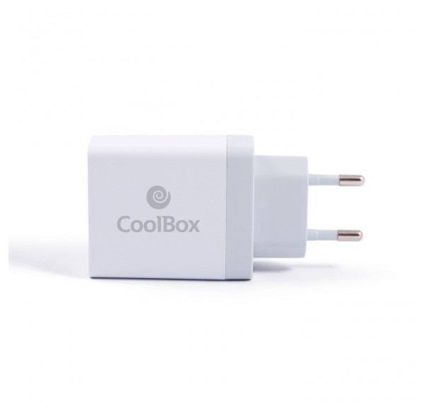 CARGADOR RÁPIDO USB 36W USB-A Y SUB-C COOLBOX - Imagen 1
