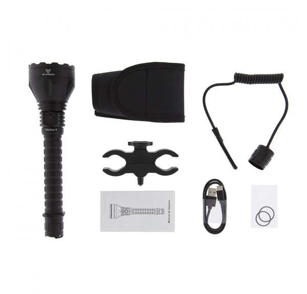 WILD BOAR II KIT LINTERNA 1350 LUM BAT VISION - Imagen 7