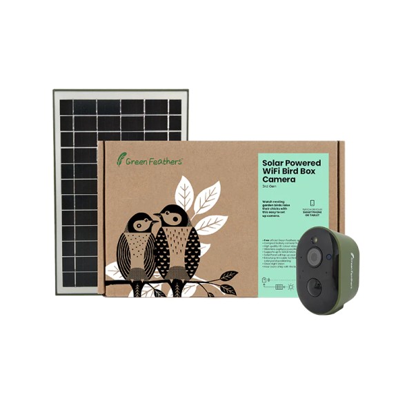 BIRD BOX CAMARA GREEN FEATHERS - Imagen 2