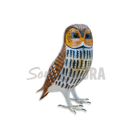 BÚHO-LECHUZA CAMPESTRE Pájaro de PITA - Imagen 1