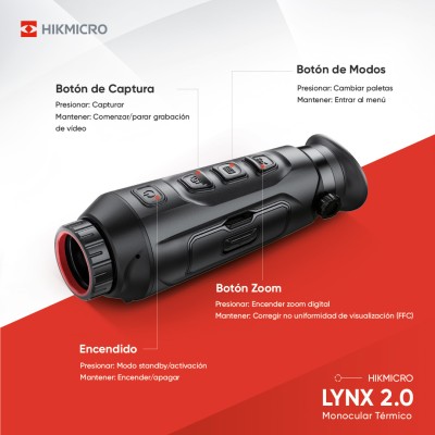 LYNX PRO LH25 2.0 MONOCULAR TÉRMICO HIKMICRO - Imagen 3
