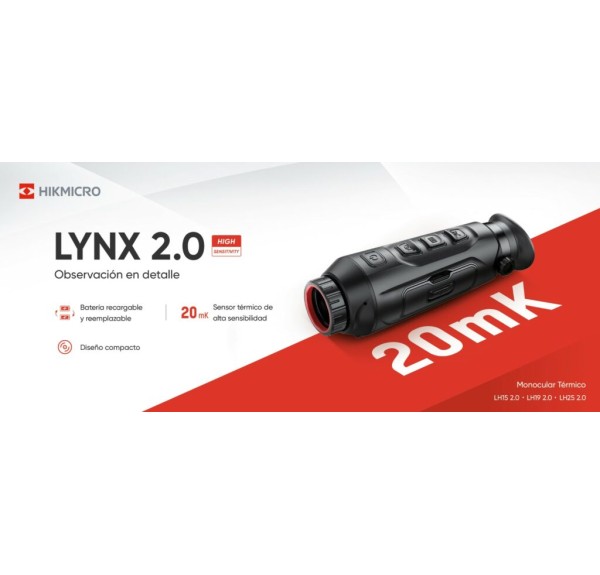 LYNX PRO LH25 2.0 MONOCULAR TÉRMICO HIKMICRO - Imagen 4