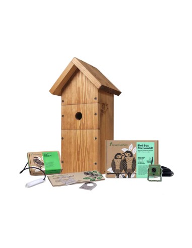 ▷ BIRD BOX HD CAMARA PACK COMPLETO GREEN FEATHERS| Soul Natura - Imagen 5