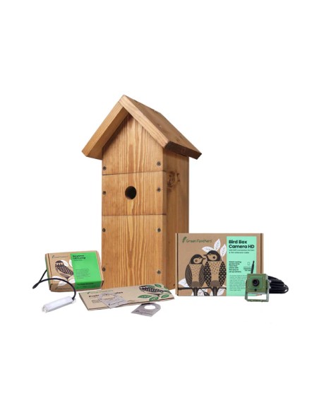 ▷ BIRD BOX HD CAMARA PACK COMPLETO GREEN FEATHERS| Soul Natura - Imagen 5