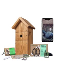 BIRD BOX HD CAMARA PACK COMPLETO GREEN FEATHERS - Imagen 1