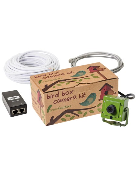 BIRD BOX CAMARA POR CABLE GREEN FEATHERS - Imagen 5