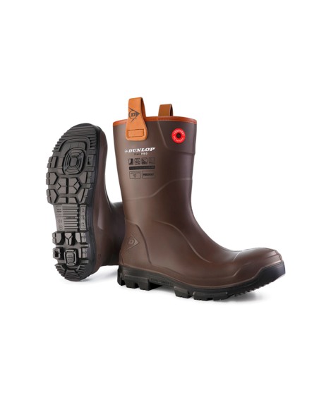 PUROFORT RIGPRO MARRÓN OSCURO DUNLOP BOTAS DE AGUA - Imagen 3