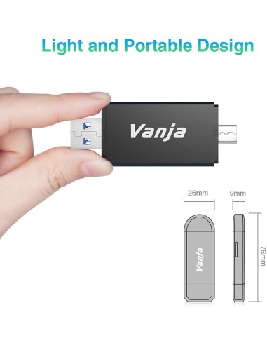 ▷ LECTOR TARJETAS VANJA USB-USB C READER | Soul Natura - Imagen 3