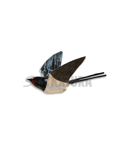 GOLONDRINA COMÚN EN VUELO (Hirundo rustica) PÁJARO DE PITA - Imagen 2