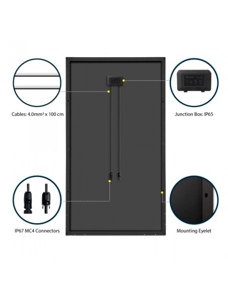 ▷PF200 PANEL SOLAR FIJO MONOCRISTALINO 24V SOLARIMPUT | Soul Natura - Imagen 2