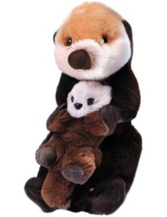 ▷ PELUCHE NUTRIA MARINA con cría | Soul Natura - Imagen 1