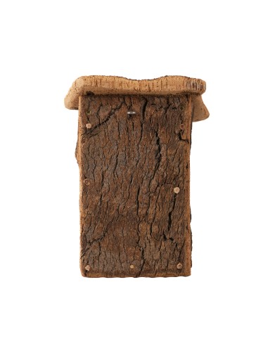 ▷ ECONIDO de CORCHO Cuadrada para Petirojo y Lavandera ARTESANAL 200%| Soul Natura - Imagen 3